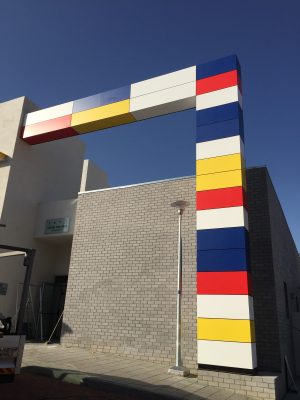 חיפוי חזיתות חוץ וחיפוי קורות בטון מלוחות HPL